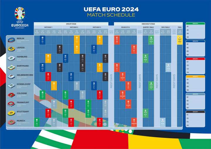 2023年欧洲杯举办时间